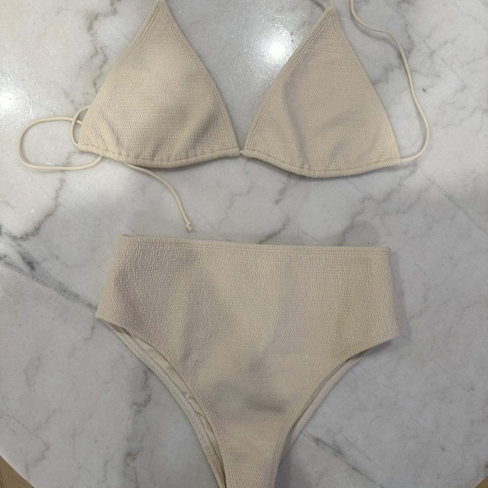 TJ Swim Cream Bikini.